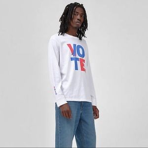 NWT long sleeve Vote tshirt